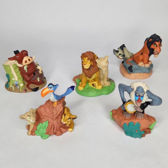 90s Vintage Disney Lil Classics The Lion King PVC Figures Lot - Picture 1 of 12